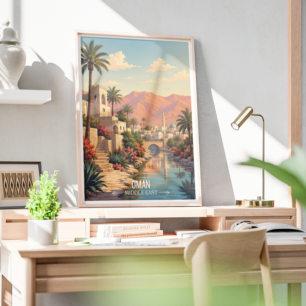 Oman - Travel Art Wall Deco Poster - Art Print - Travel Art Poster
