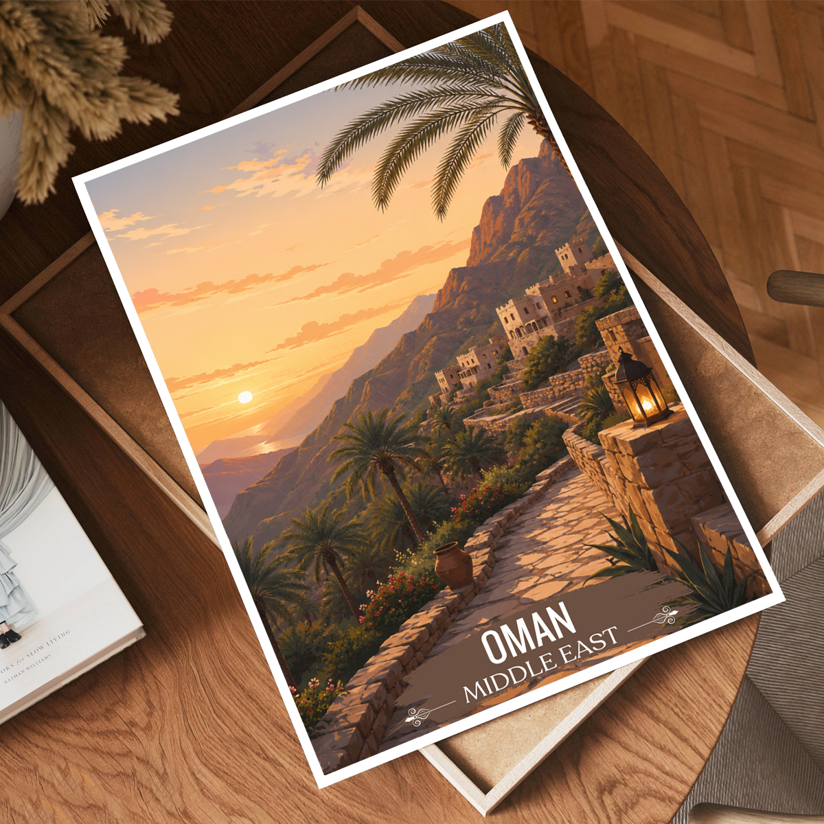 Majestic Oman - Travel Art Wall Deco Poster - Art Print - Travel Art Poster