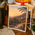 Majestic Oman - Travel Art Wall Deco Poster - Art Print - Travel Art Poster