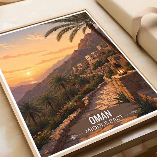Majestic Oman - Travel Art Wall Deco Poster - Art Print - Travel Art Poster
