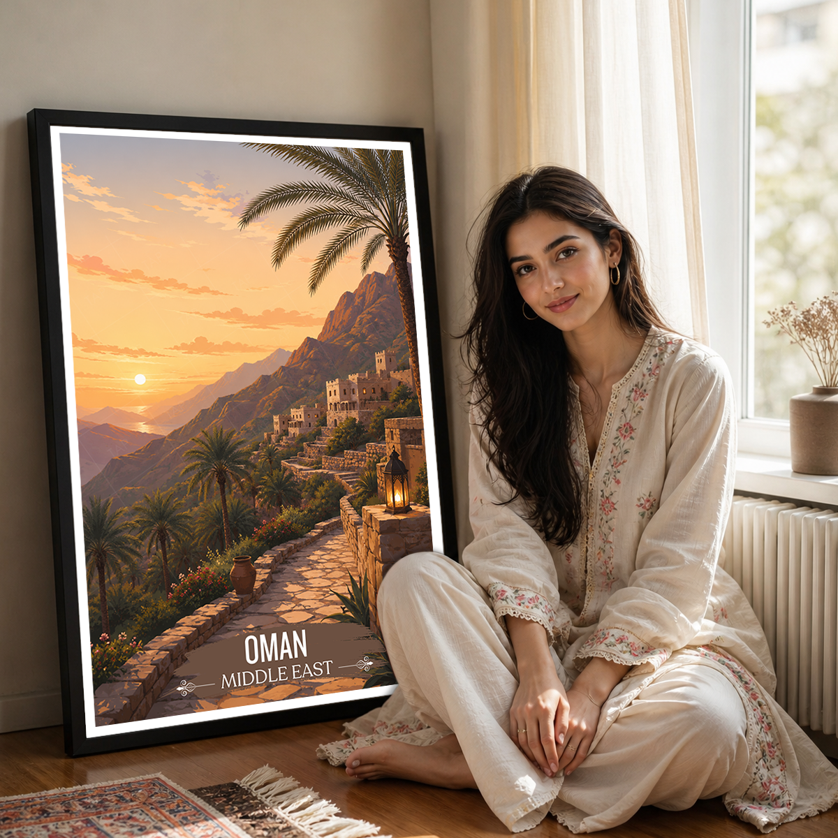 Majestic Oman - Travel Art Wall Deco Poster - Art Print - Travel Art Poster