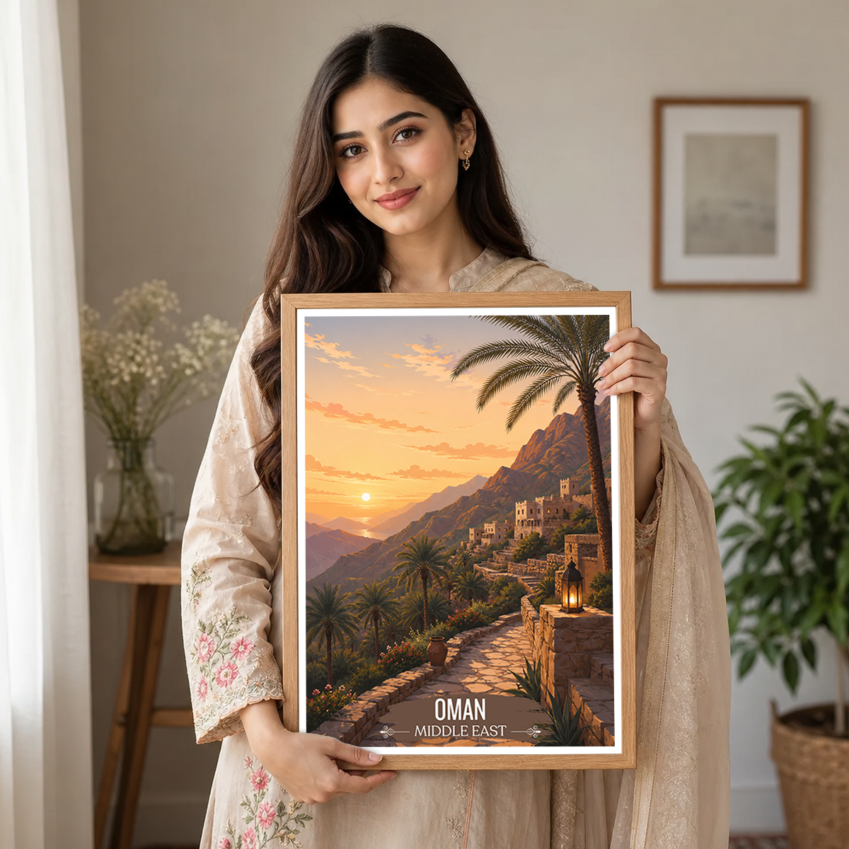 Majestic Oman - Travel Art Wall Deco Poster - Art Print - Travel Art Poster