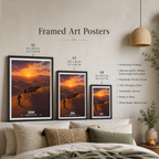 Oman Sunset - Travel Art Wall Deco Poster - Art Print - Travel Art Poster