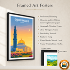 Qaboos Masque - Oman - Travel Art Wall Deco Poster - Art Print - Travel Art Poster