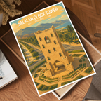 Salalah Clock Tower - Oman - Travel Art Wall Deco Poster - Art Print - Travel Art Poster