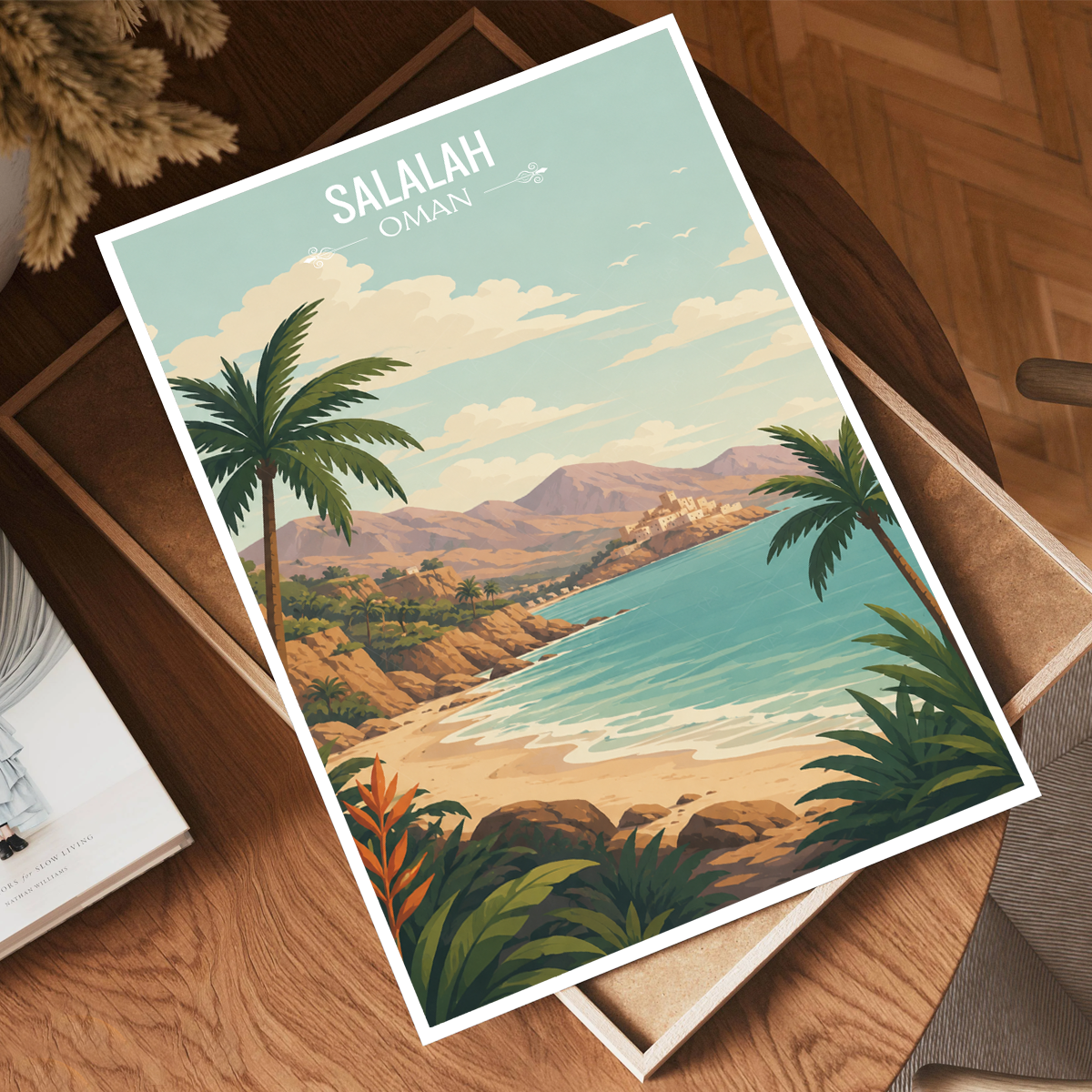 Salalah - Oman - Travel Art Wall Deco Poster - Art Print - Travel Art Poster