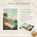 Salalah - Oman - Travel Art Wall Deco Poster - Art Print - Travel Art Poster