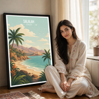Salalah - Oman - Travel Art Wall Deco Poster - Art Print - Travel Art Poster