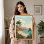 Salalah - Oman - Travel Art Wall Deco Poster - Art Print - Travel Art Poster