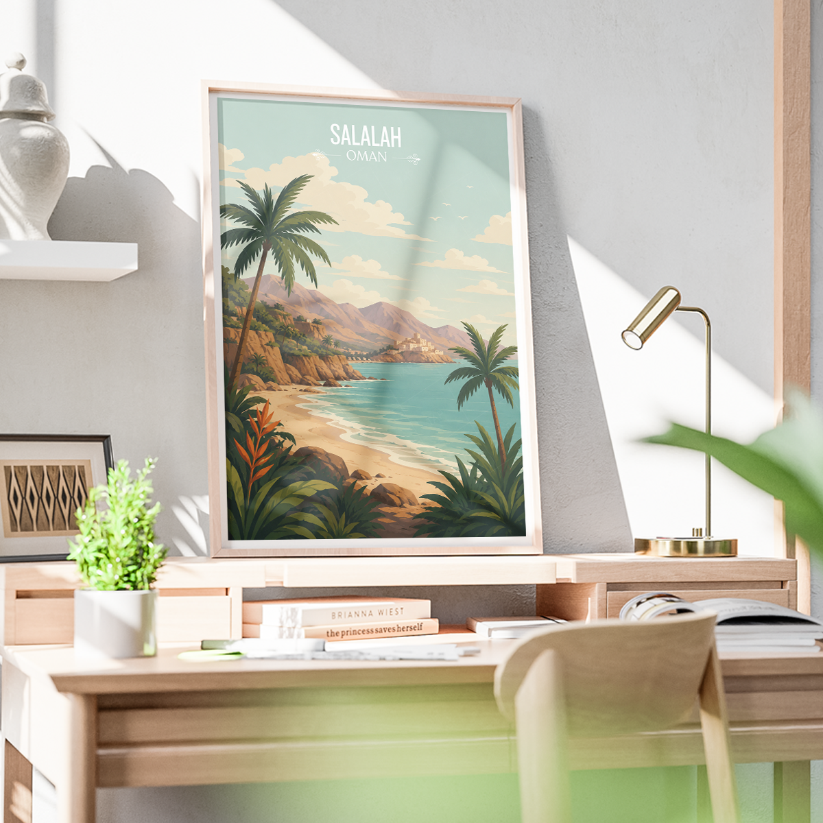 Salalah - Oman - Travel Art Wall Deco Poster - Art Print - Travel Art Poster
