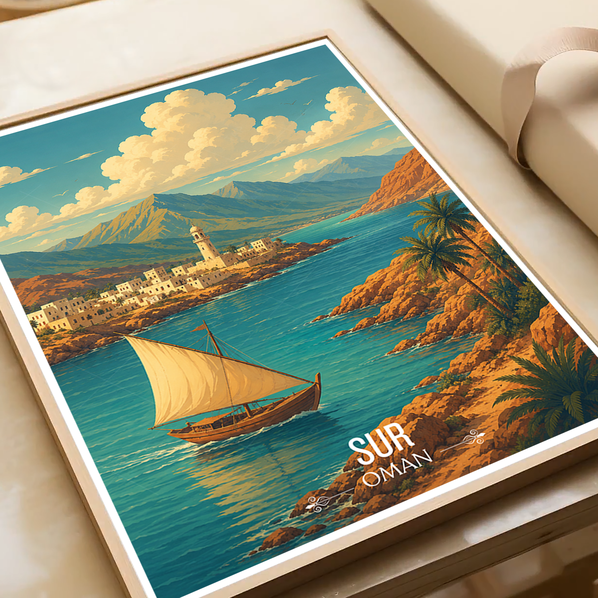 Sur - Oman - Travel Art Wall Deco Poster - Art Print - Travel Art Poster
