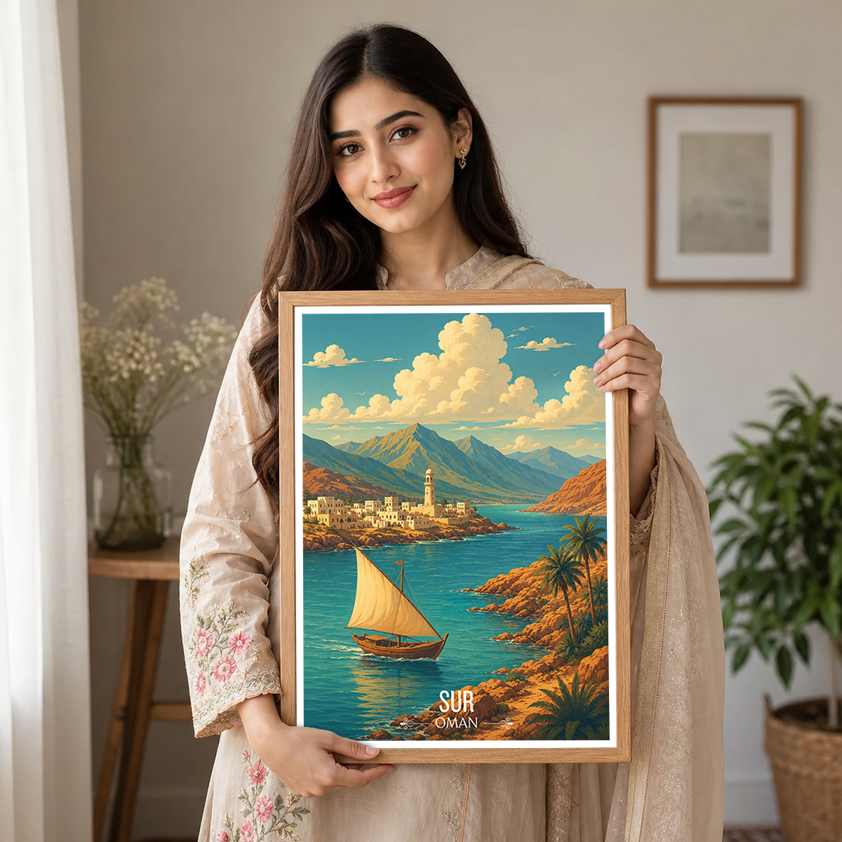 Sur - Oman - Travel Art Wall Deco Poster - Art Print - Travel Art Poster