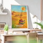 Wahiba Desert - Oman - Travel Art Wall Deco Poster - Art Print - Travel Art Poster
