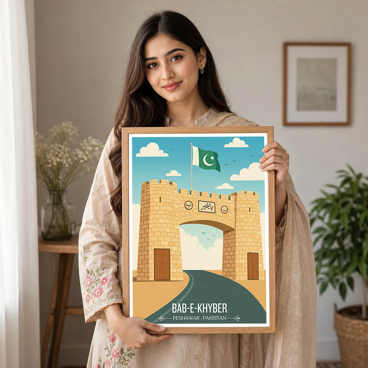Bab-e-Khyber - Peshawar - KPK - Travel Wall Art Print - - Travel Art Poster