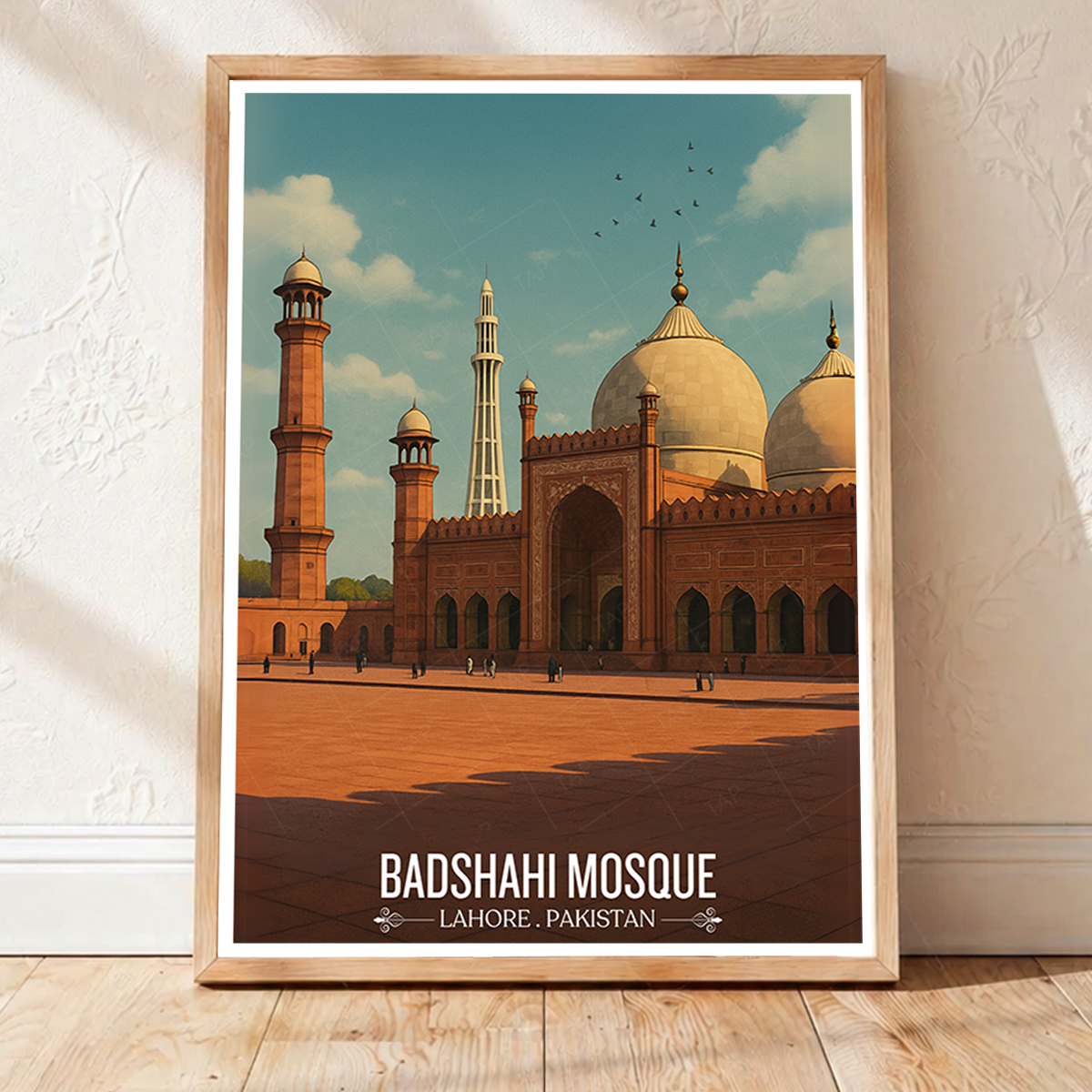 Badshahi Masjid - Lahore - Pakistan - Travel Wall Art Print - Art Print - Travel Art Poster