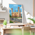 Chauburji - 4 Pillars Monument - Lahore - Travel Wall Art Print - - Travel Art Poster