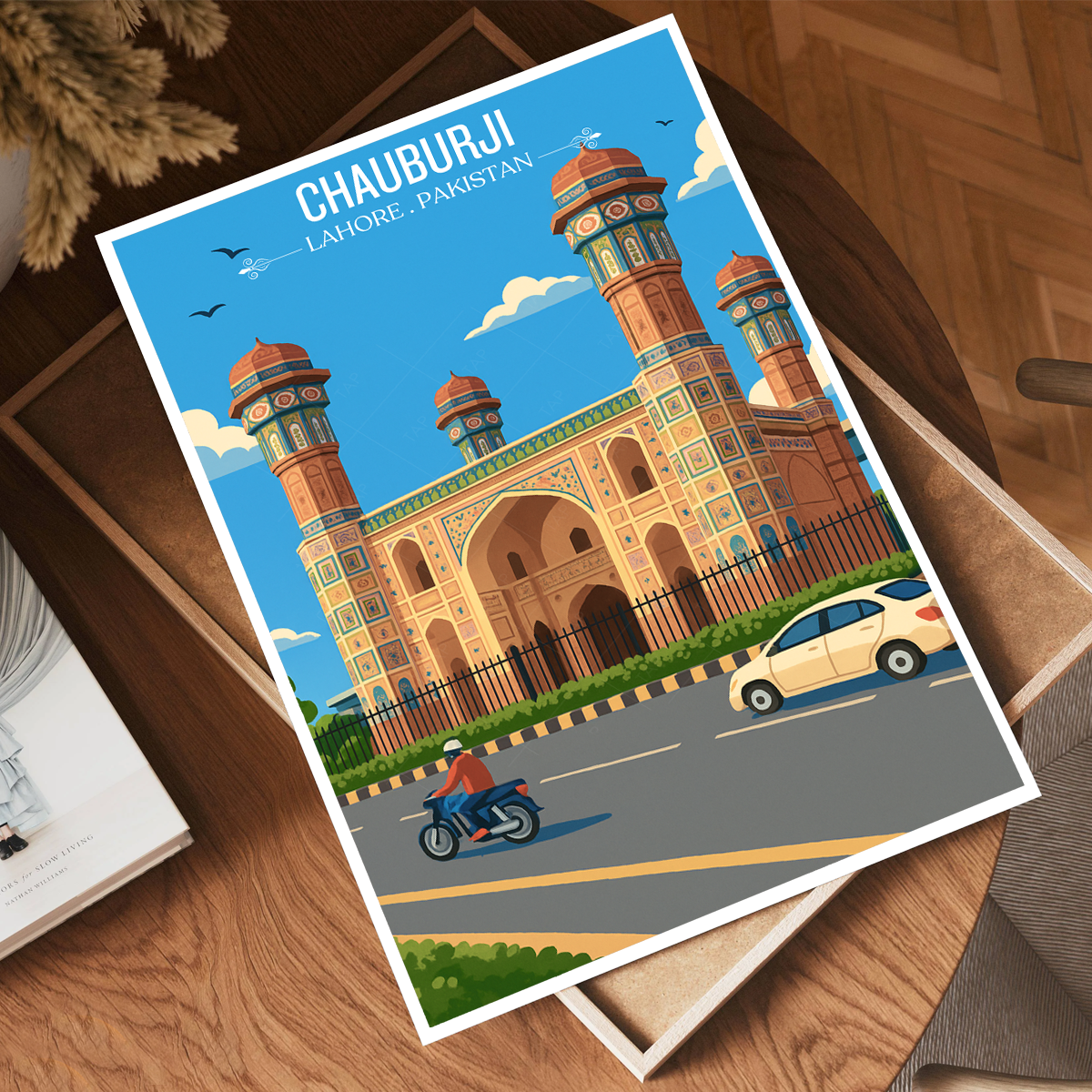 Chauburji - 4 Pillars Monument - Lahore - Travel Wall Art Print - - Travel Art Poster