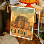 City of Saints - Multan - Spiritual City - Travel Wall Art Print - - Travel Art Poster