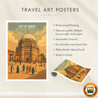 City of Saints - Multan - Spiritual City - Travel Wall Art Print - - Travel Art Poster