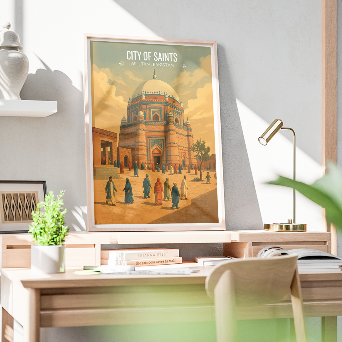 City of Saints - Multan - Spiritual City - Travel Wall Art Print - - Travel Art Poster