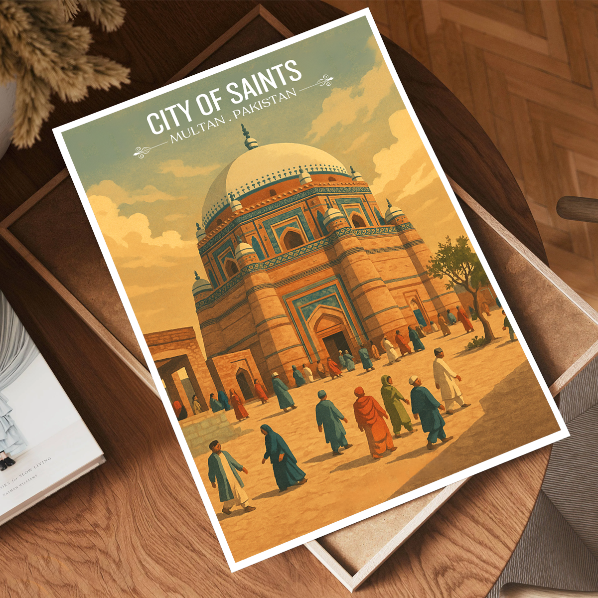 City of Saints - Multan - Spiritual City - Travel Wall Art Print - - Travel Art Poster
