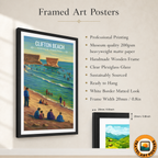 Clifton Beach - Karachi - Arabian Sea - Travel Wall Art Print - - Travel Art Poster