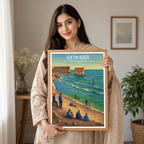 Clifton Beach - Karachi - Arabian Sea - Travel Wall Art Print - - Travel Art Poster