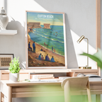 Clifton Beach - Karachi - Arabian Sea - Travel Wall Art Print - - Travel Art Poster