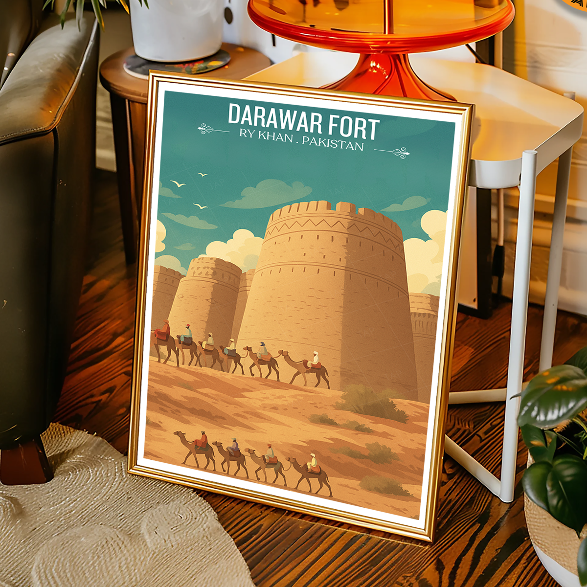 Darawar Fort - Rahim Yar Khan - Punjab - Travel Wall Art Print - - Travel Art Poster