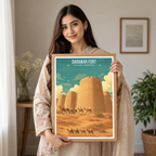 Darawar Fort - Rahim Yar Khan - Punjab - Travel Wall Art Print - - Travel Art Poster