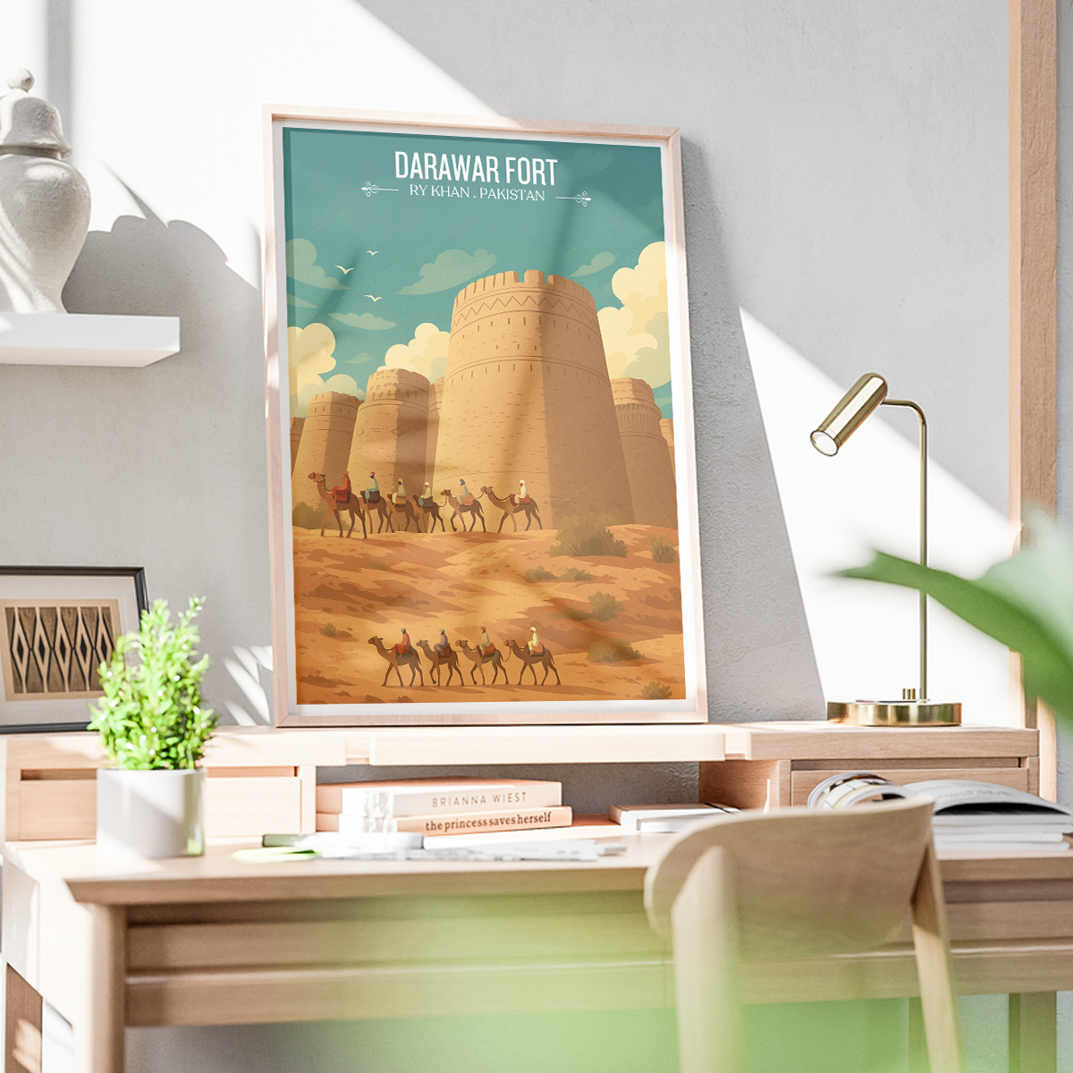 Darawar Fort - Rahim Yar Khan - Punjab - Travel Wall Art Print - - Travel Art Poster