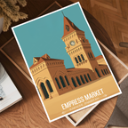 Empress Market - Karachi - Travel Wall Art Print - - Travel Art Poster