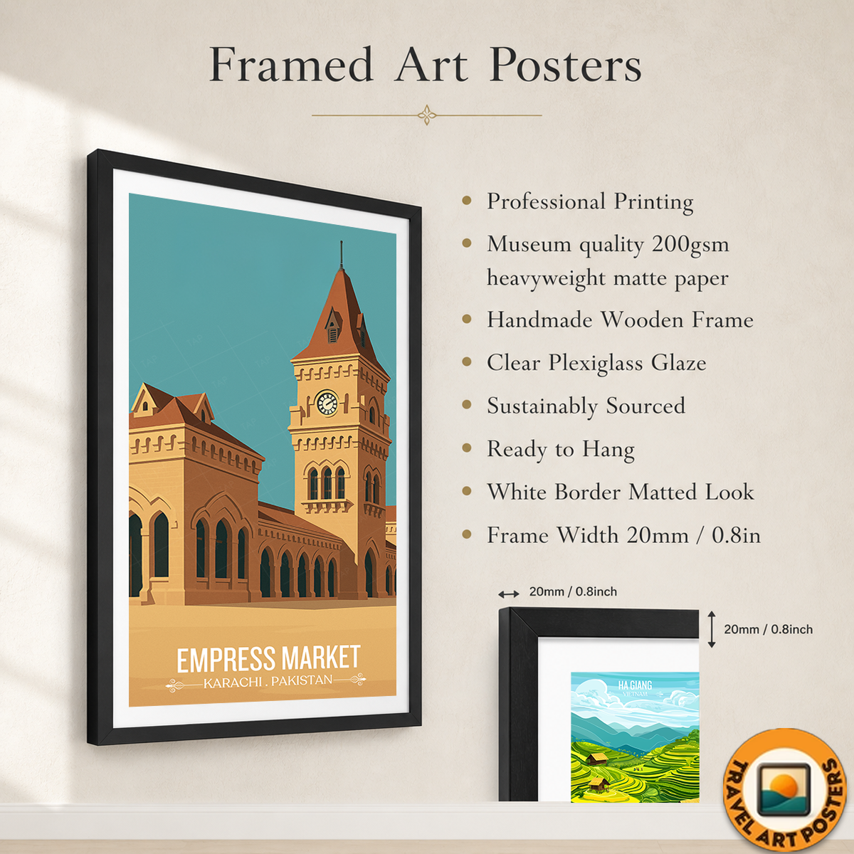 Empress Market - Karachi - Travel Wall Art Print - - Travel Art Poster