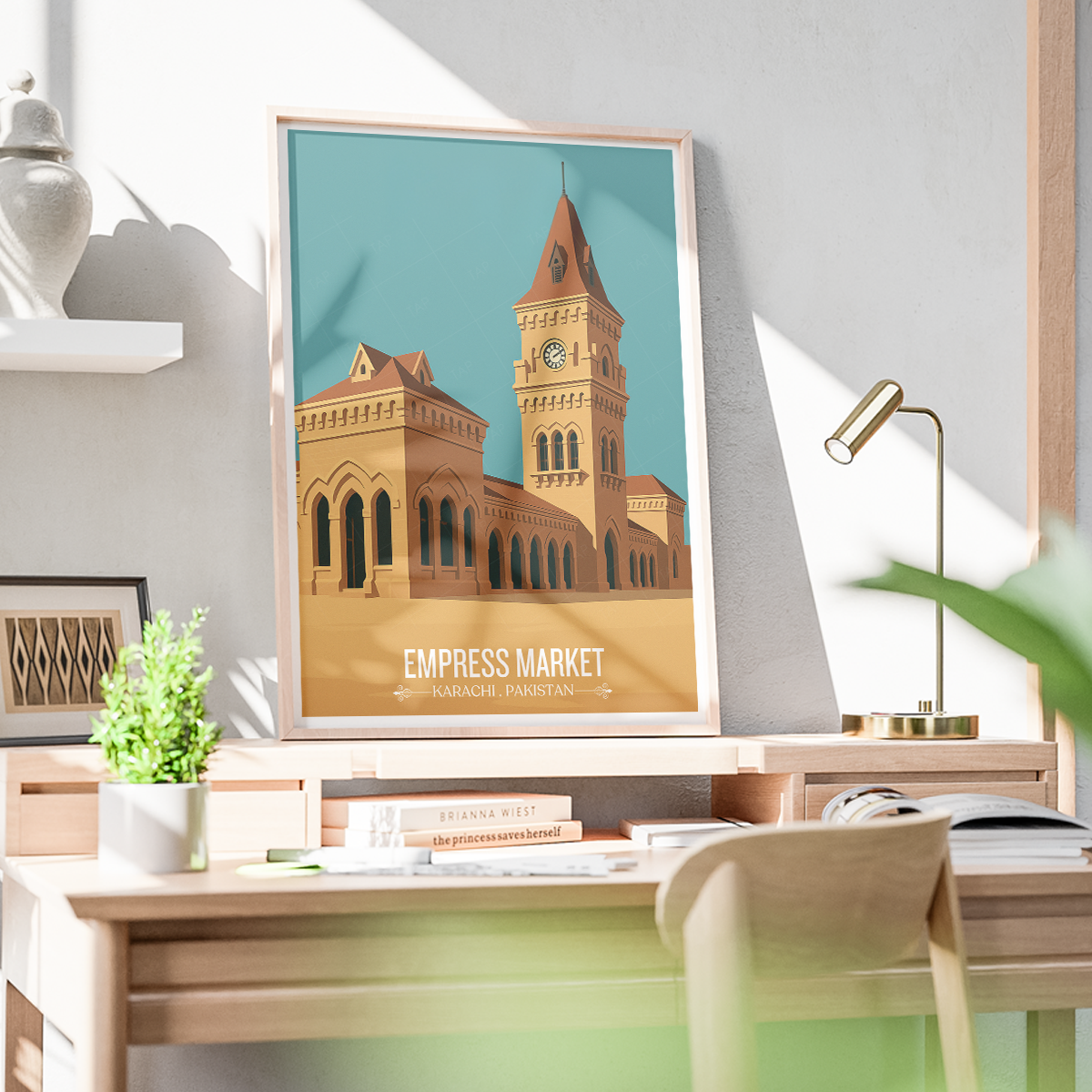 Empress Market - Karachi - Travel Wall Art Print - - Travel Art Poster