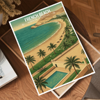 French Beach - Karachi - Arabian Sea - Travel Wall Art Print - - Travel Art Poster