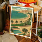 French Beach - Karachi - Arabian Sea - Travel Wall Art Print - - Travel Art Poster