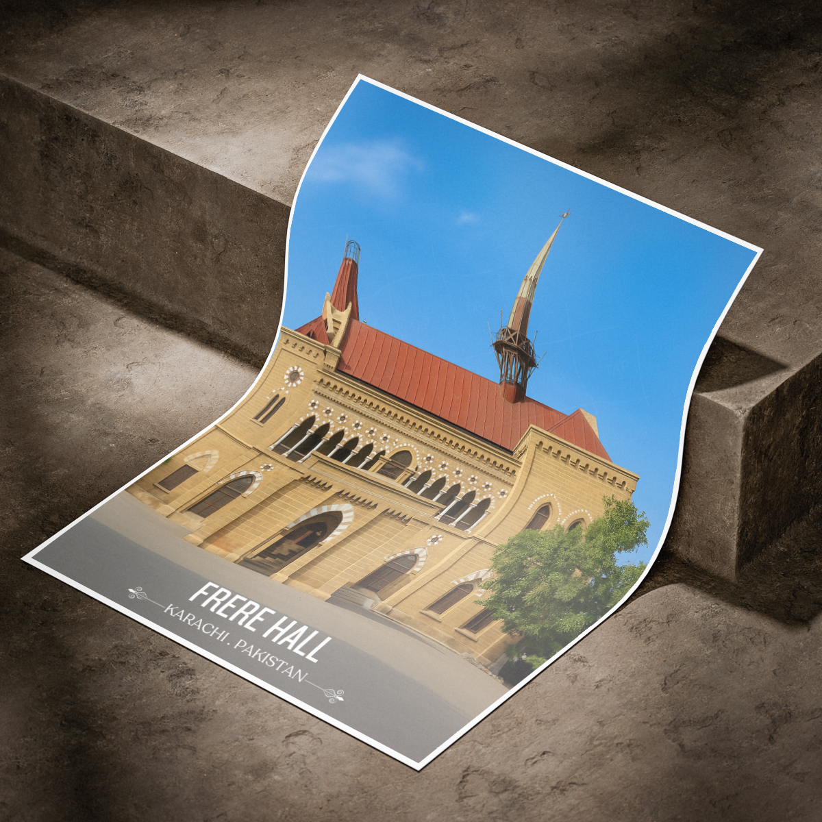 Sir Henry Bartle Frere Hall - Karachi - Travel Wall Art Print - - Travel Art Poster