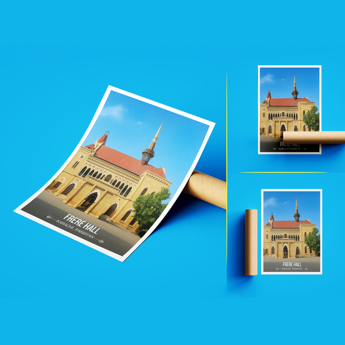 Sir Henry Bartle Frere Hall - Karachi - Travel Wall Art Print - - Travel Art Poster