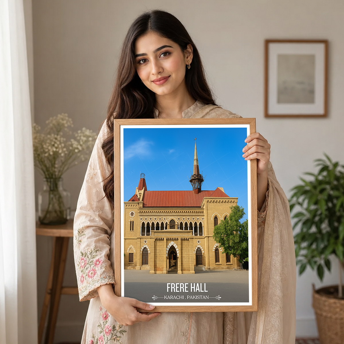 Sir Henry Bartle Frere Hall - Karachi - Travel Wall Art Print - - Travel Art Poster