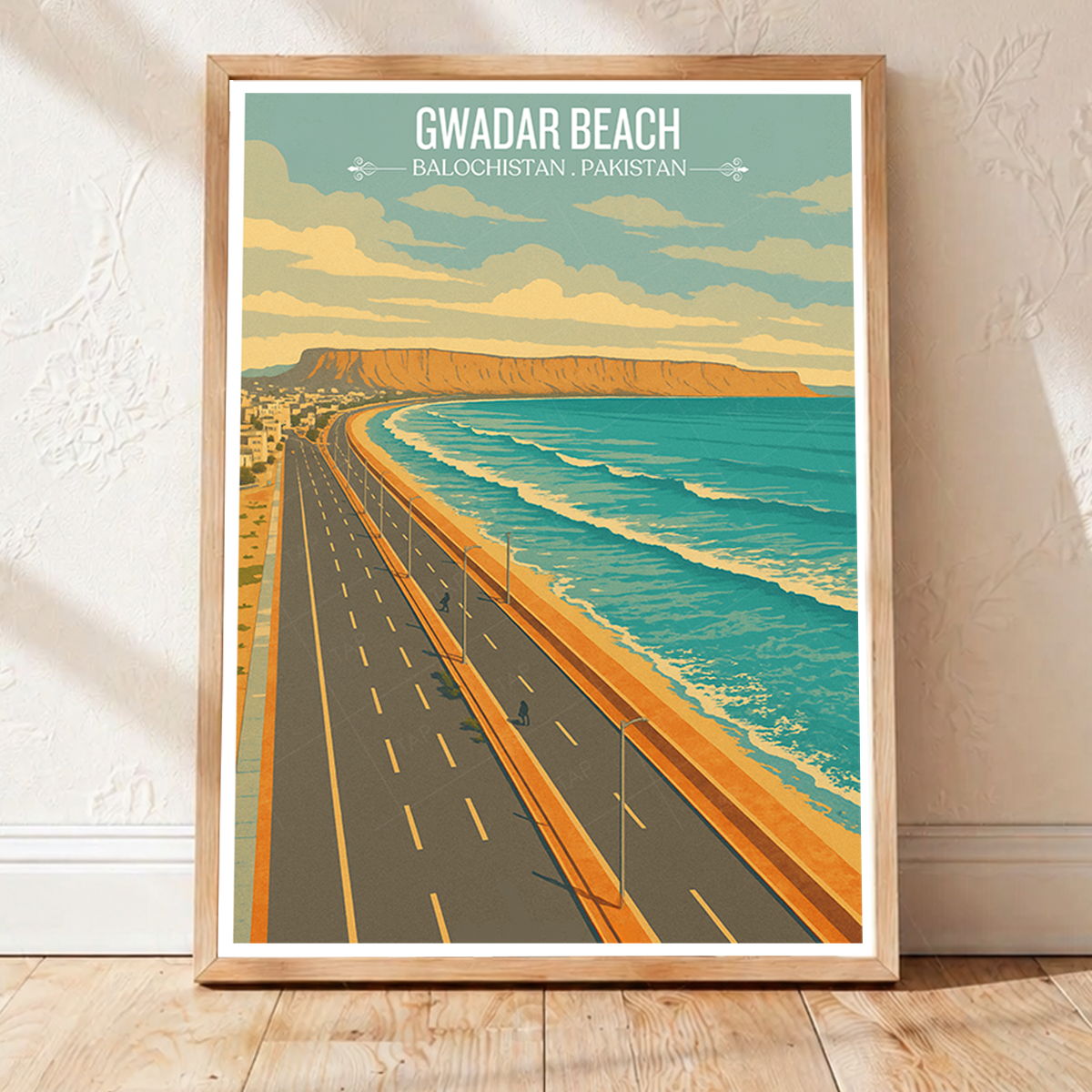 Gawadar Beach - Baluchistan - Arabian Sea - Travel Wall Art Print - - Travel Art Poster