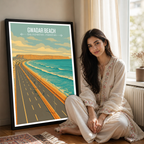 Gawadar Beach - Baluchistan - Arabian Sea - Travel Wall Art Print - - Travel Art Poster