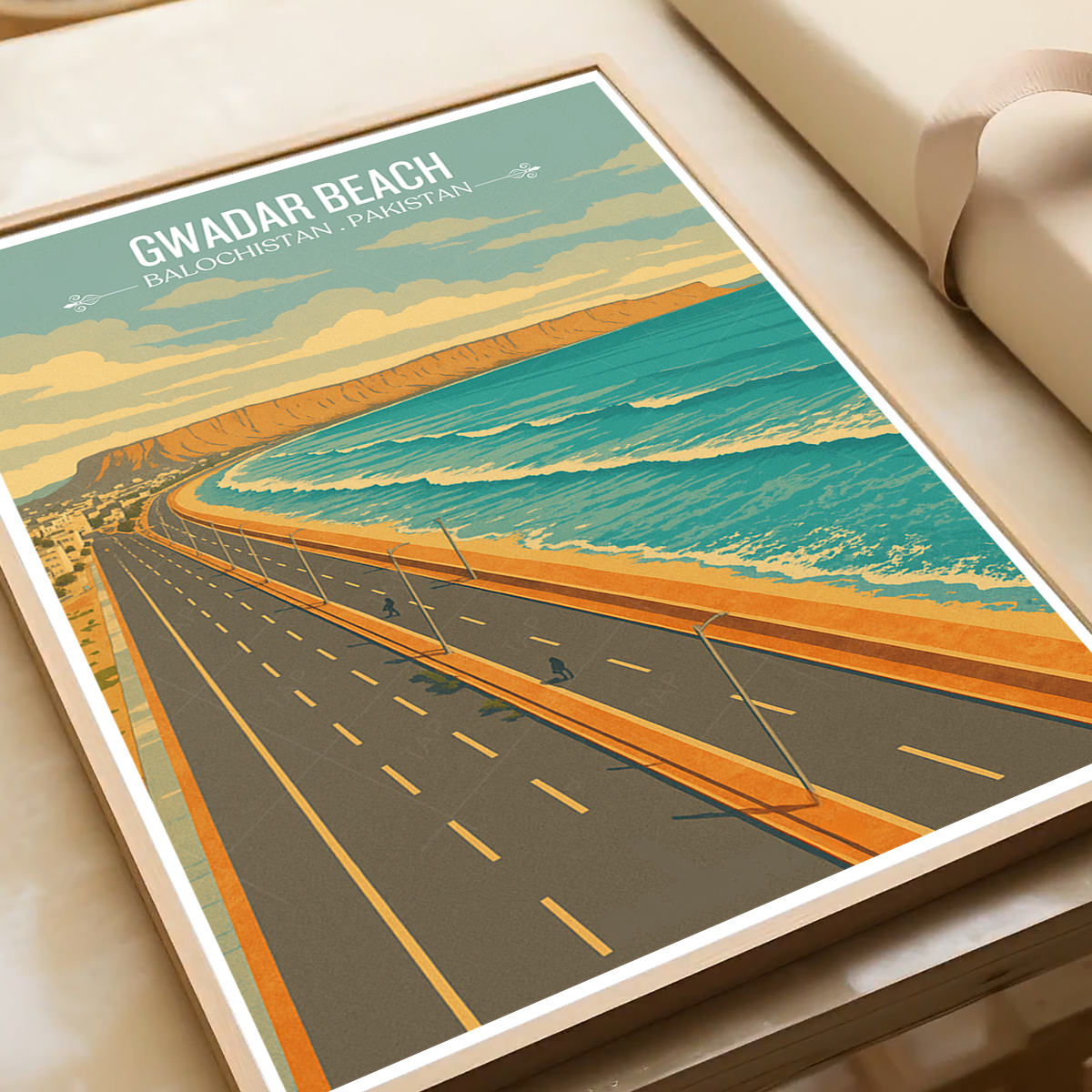 Gawadar Beach - Baluchistan - Arabian Sea - Travel Wall Art Print - - Travel Art Poster