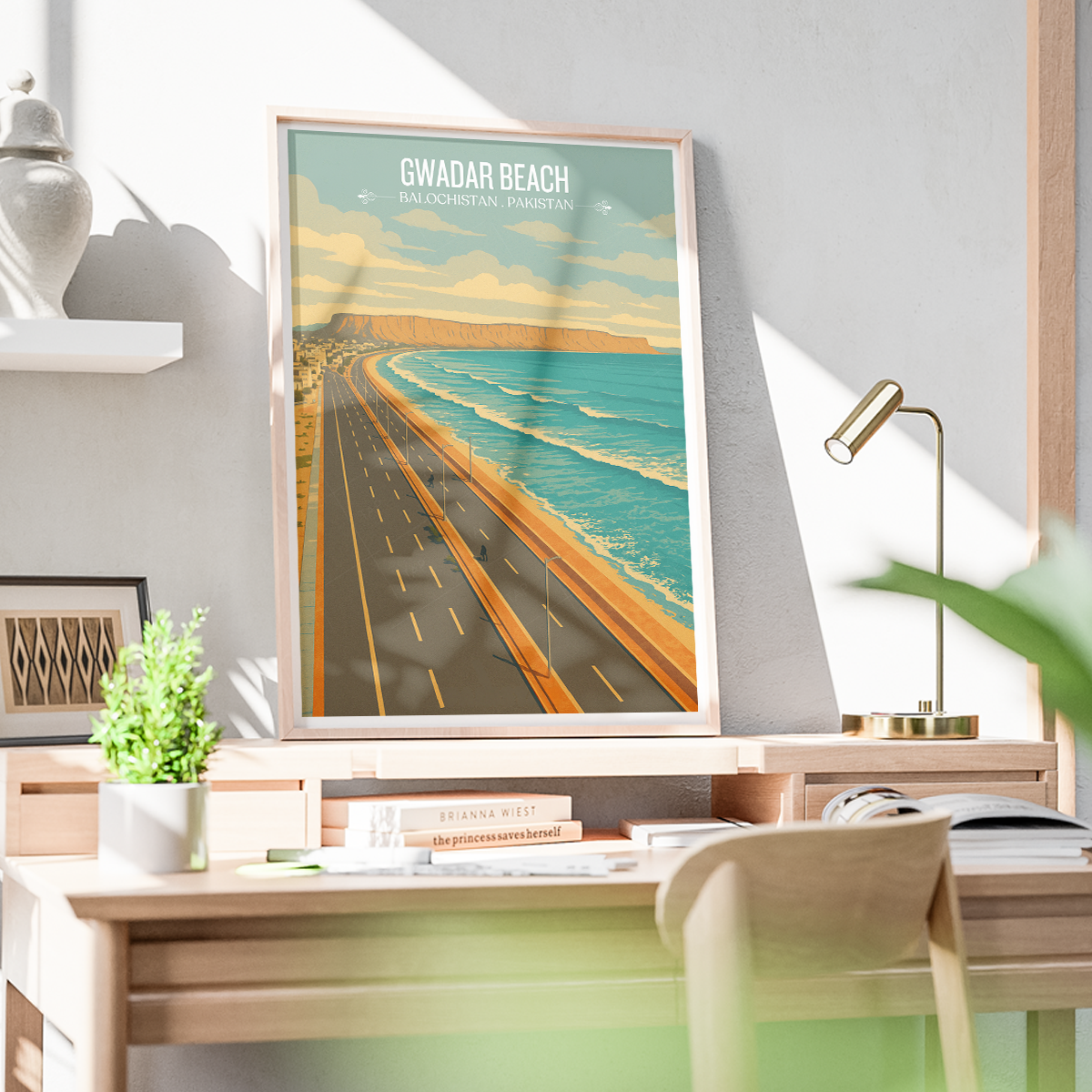Gawadar Beach - Baluchistan - Arabian Sea - Travel Wall Art Print - - Travel Art Poster