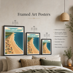 Hawks Bay - Karachi - Sindh - Arabian Sea - Travel Wall Art Print - - Travel Art Poster