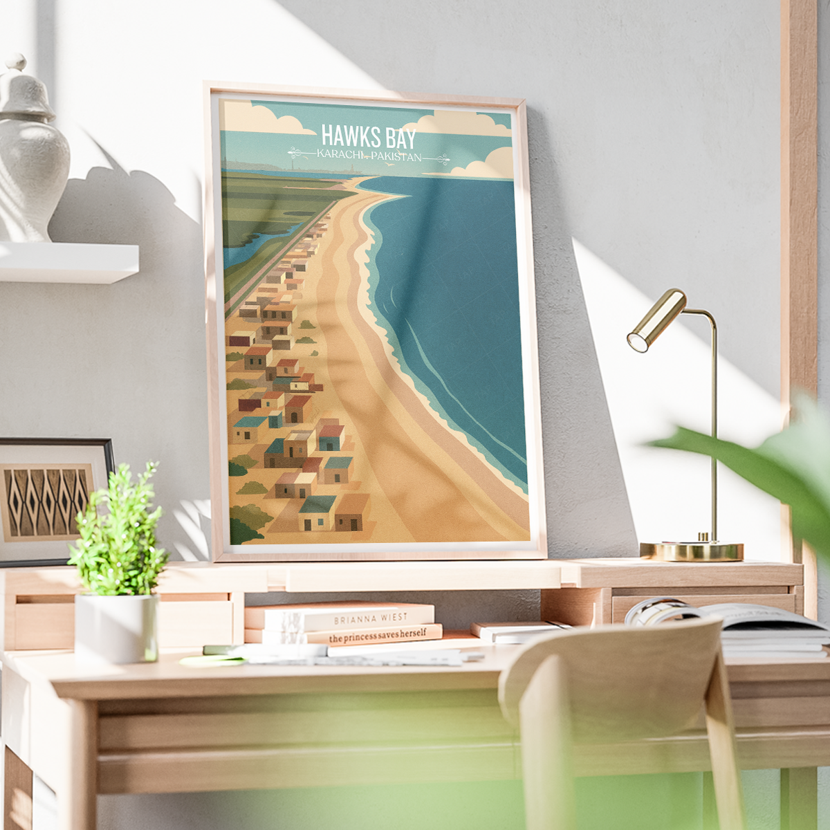 Hawks Bay - Karachi - Sindh - Arabian Sea - Travel Wall Art Print - - Travel Art Poster