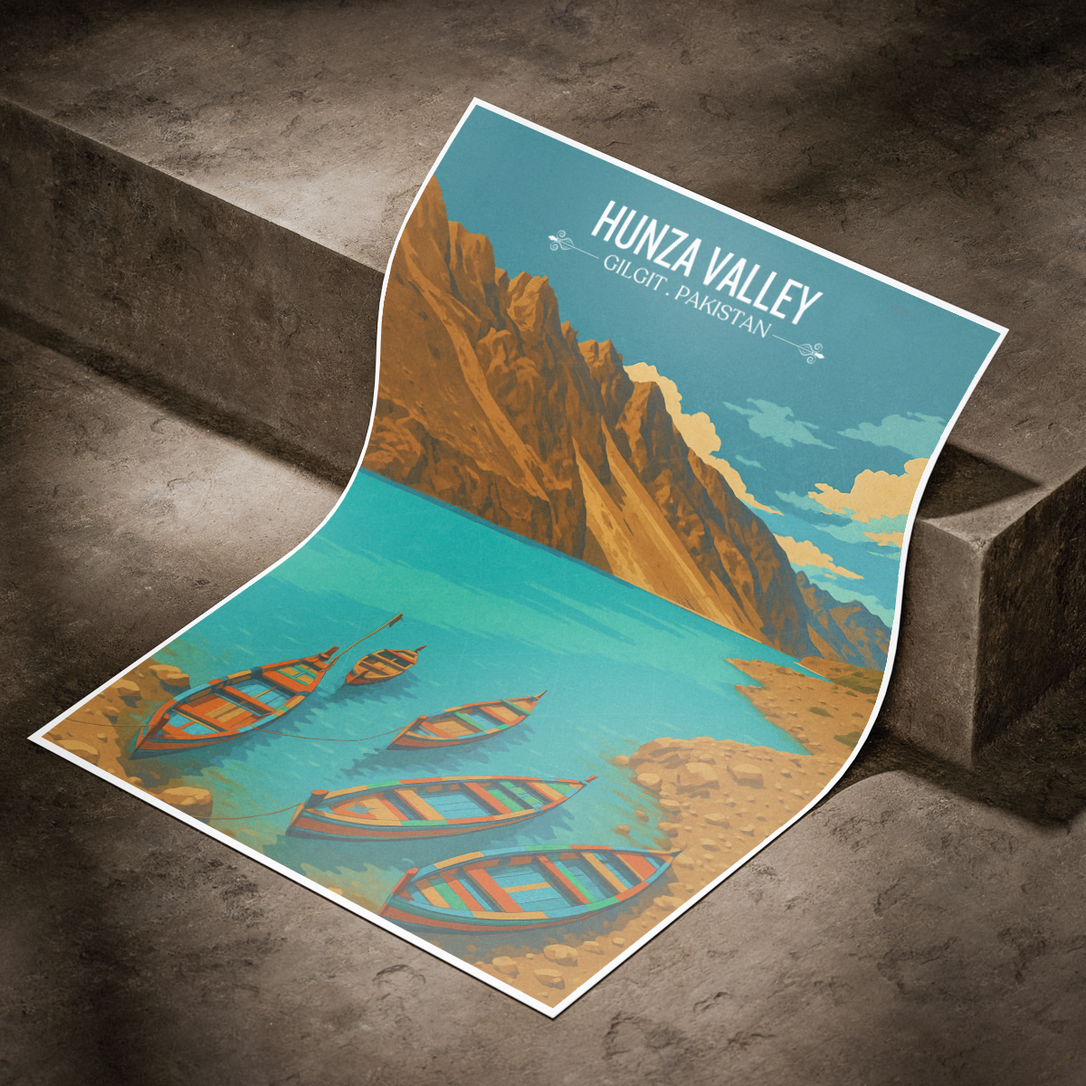 Hunza Valley - Gilgit-Baltistan - Northern Areas - Travel Wall Art Print - - Travel Art Poster