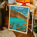 Hunza Valley - Gilgit-Baltistan - Northern Areas - Travel Wall Art Print - - Travel Art Poster