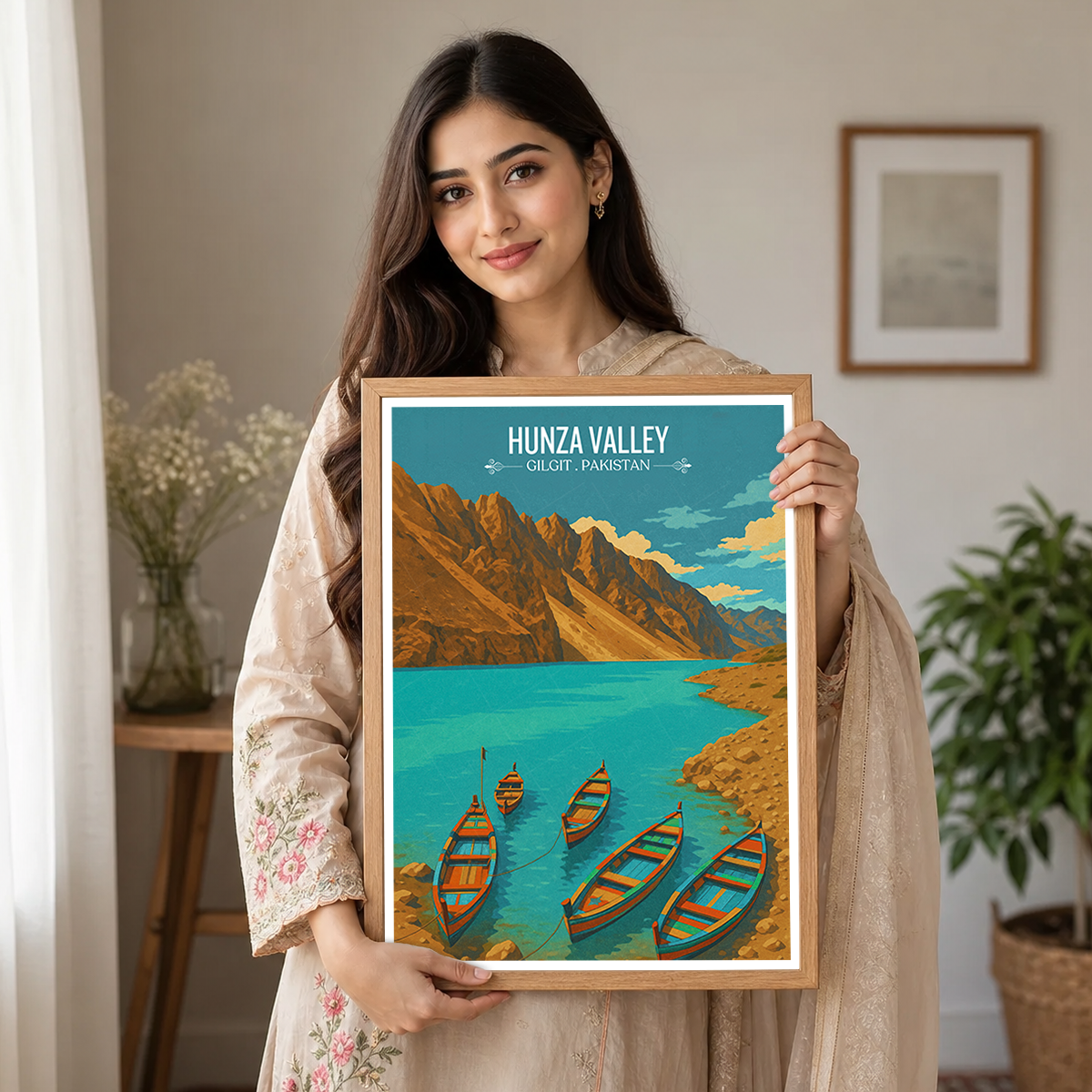 Hunza Valley - Gilgit-Baltistan - Northern Areas - Travel Wall Art Print - - Travel Art Poster