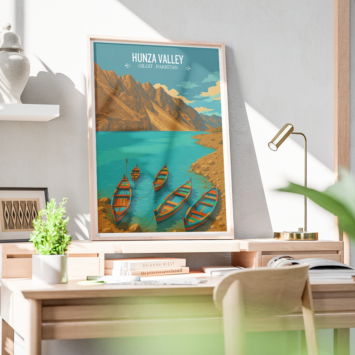 Hunza Valley - Gilgit-Baltistan - Northern Areas - Travel Wall Art Print - - Travel Art Poster