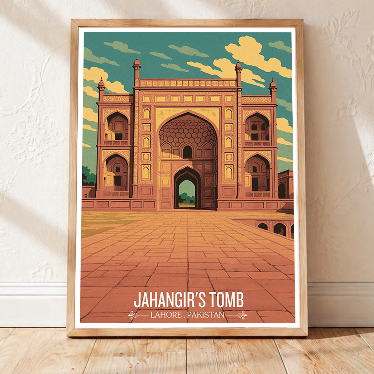 Jahangir Tomb - Lahore - Travel Wall Art Print - - Travel Art Poster